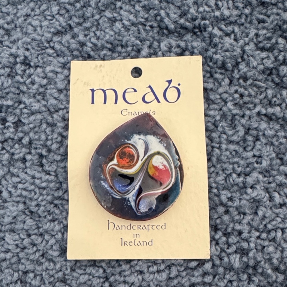 Meab Enamels Artistic Brooch